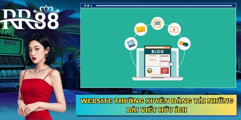 Website thường xuyên đăng tải những bài viết hữu ích