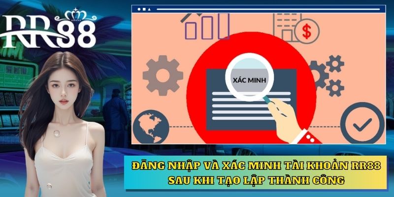 Đăng nhập và xác minh tài khoản RR88 sau khi tạo lập thành công